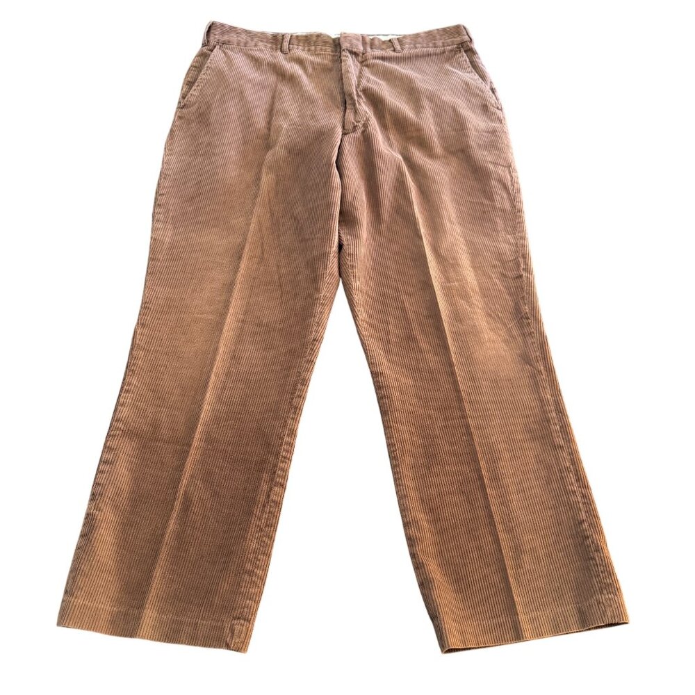 Vintage Haband's Stag Hill Men's Corduroy Pants Brown Cotton, Size 38